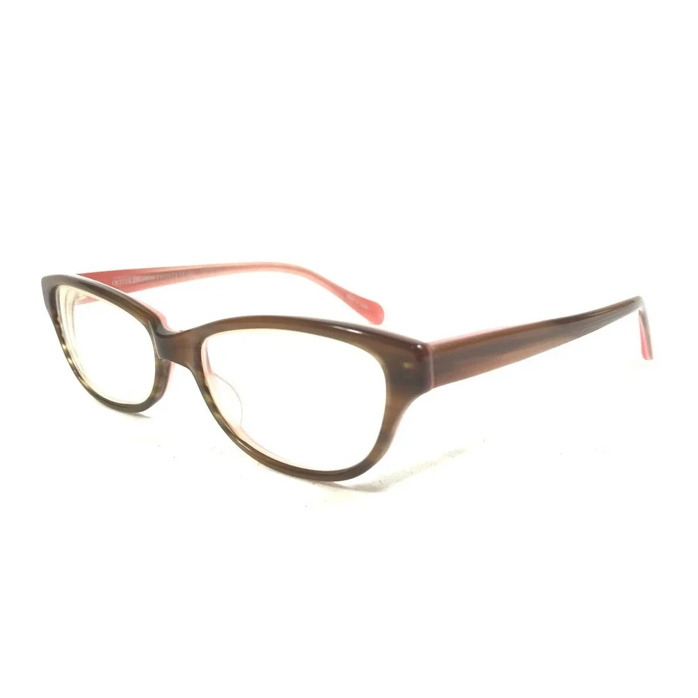 Oliver Peoples Devereaux OTPI Eyeglasses Frames Brown Pink Cat Eye 50-16-135